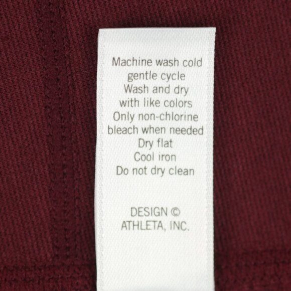 Athleta Strata Women's Extra Small Dark Red A-Line Knit Pull On Mini Skirt - Picture 9 of 9